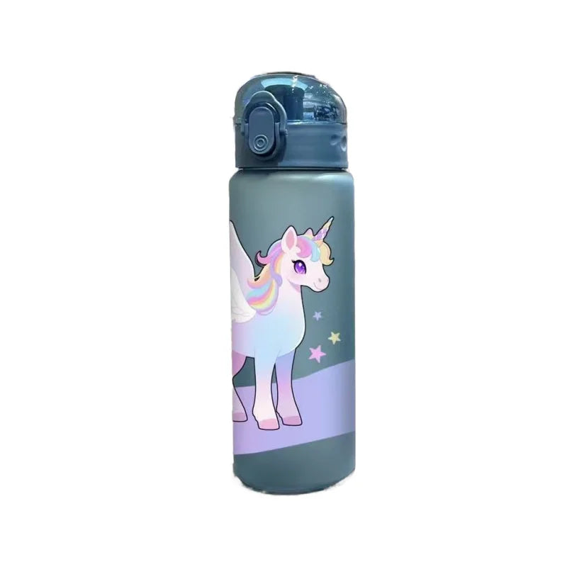 3D Printed 780ml Unicorn Patterns Water Cup with Hand Outdoor Water Bottle,PVC-Free, Leak-Proof, Matte Finish Fade-Resistant