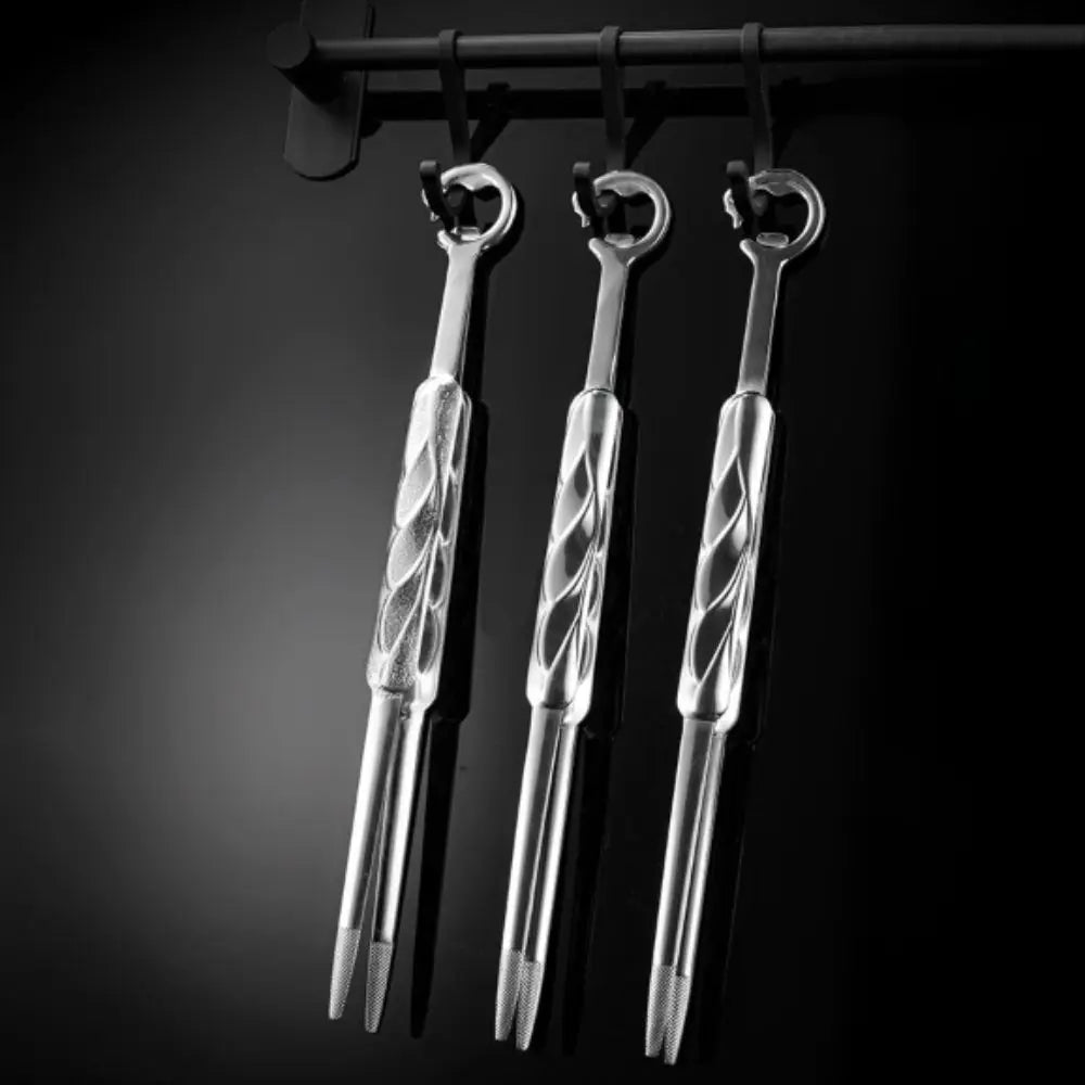 BBQ Tools Crane Shape Kitchen Food Tongs Anti-slip Tipped 304 Stainless Steel Barbecue Clip Extended Meat Clamp Hotel