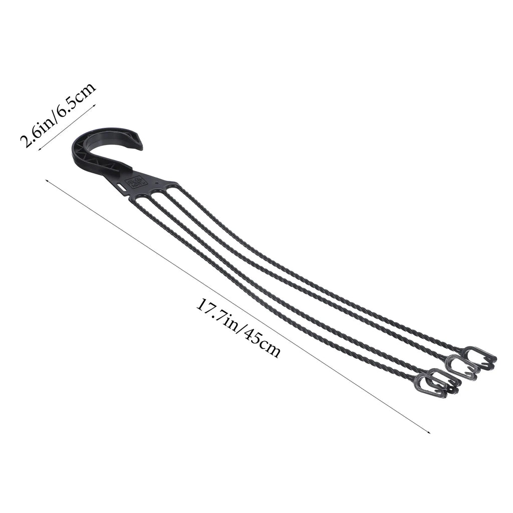 5pcs Plastic Plant Hanging Basket Hooks Hanging Planter Holder multiuse Flower Pot Hangers Garden Basket Hanging Chains 4 Hooks