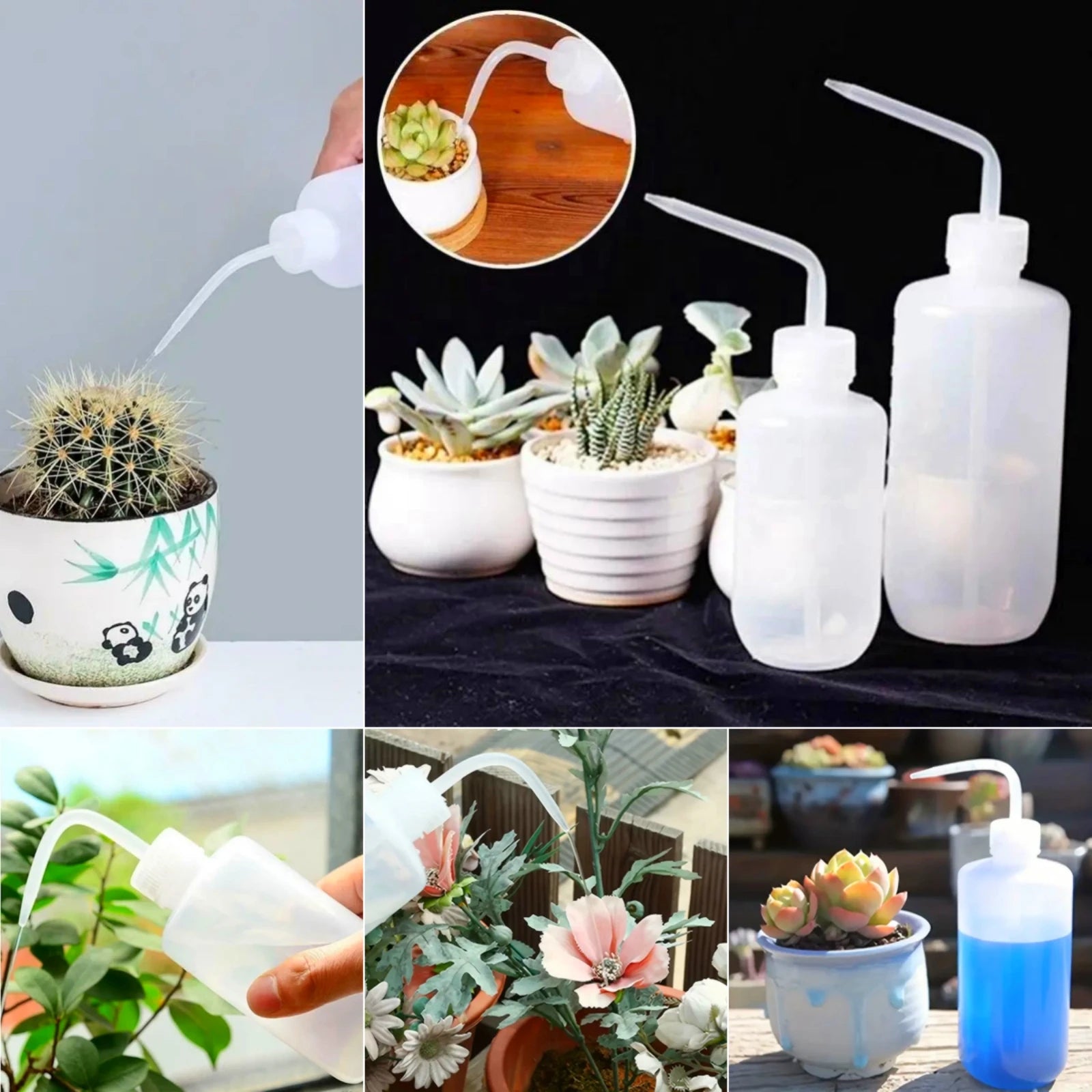 Water Spray Bottle 150/250/500ml Plant Flower Watering Can Plastic Liquid Container Garden Pot Irrigation Squeeze Sprinkler Tool