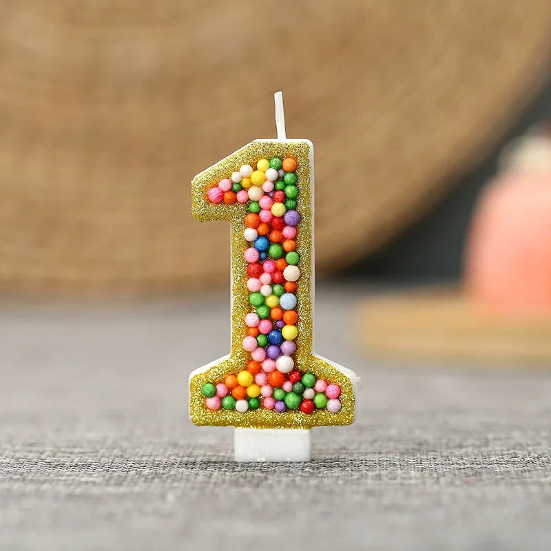 Colorful macarons 0-9 can be freely combined with digital candles. Birthday candles are perfect for high-end baking cake decorat