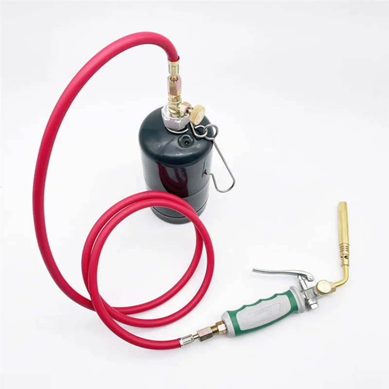 A61Z Deals Professional Dual Switch Torch Brazing Torch Of Propane Gas 1.6M Hose Ignition Gas Flame Soldering Tool For BBQ Heati