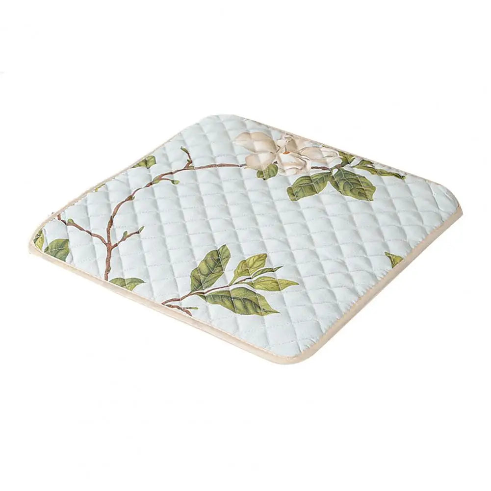 Chair Cushion With Straps Decorative Polyester Square Chair Pad Quilt Mat Household Restaurant Dining Stool Cushion Car Sofa Pad