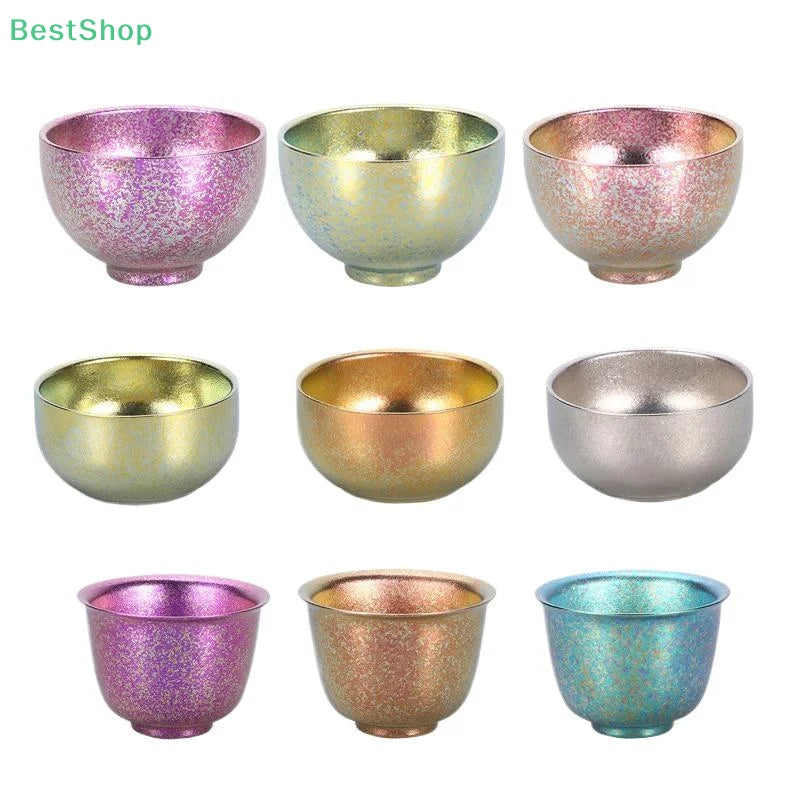Pure Titanium Small Tea Cup Coffee For Outdoor Portable Camping Coffee And Tea Tableware Brewing Hiking Tea Cup Teapot