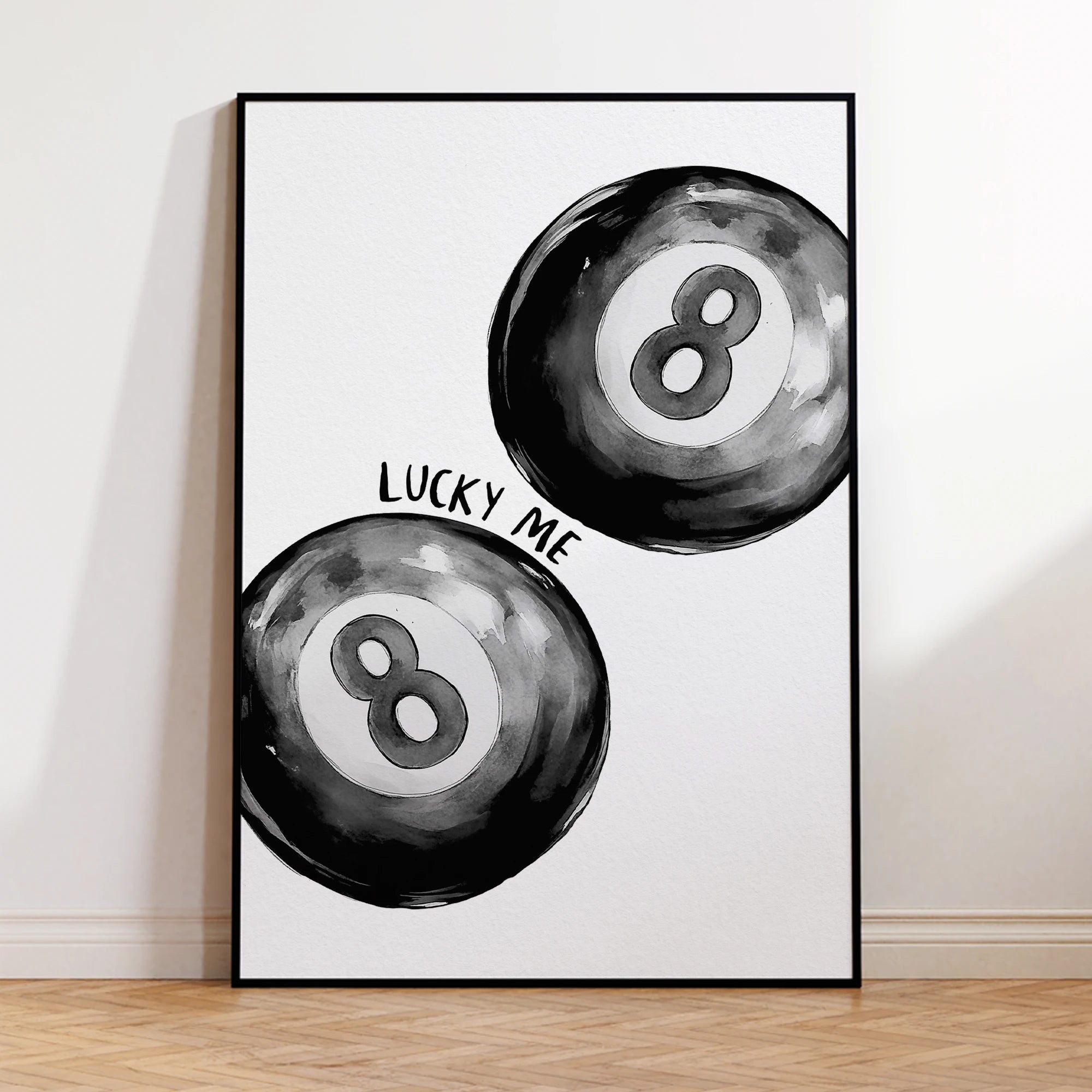 Billiards Black Eight Cheetah Lip Print Wall Art Prints Canvas Painting Poster Picture For Living Room Home Decor