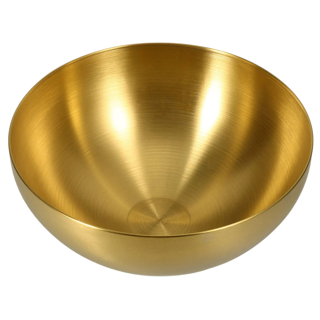 Large Stainless Steel Mixing Bowl Salad Bowl Kitchen Food Basin For Home Hotel Restaurant Use Kitchen Round Basin