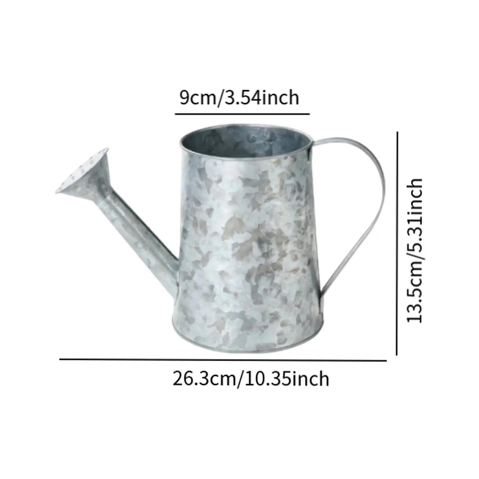 Antique Watering Can Rustic Floral Arrangement Bucket Watering Jug Can Vintage Design Desktop Ornament for Gardening Decoration