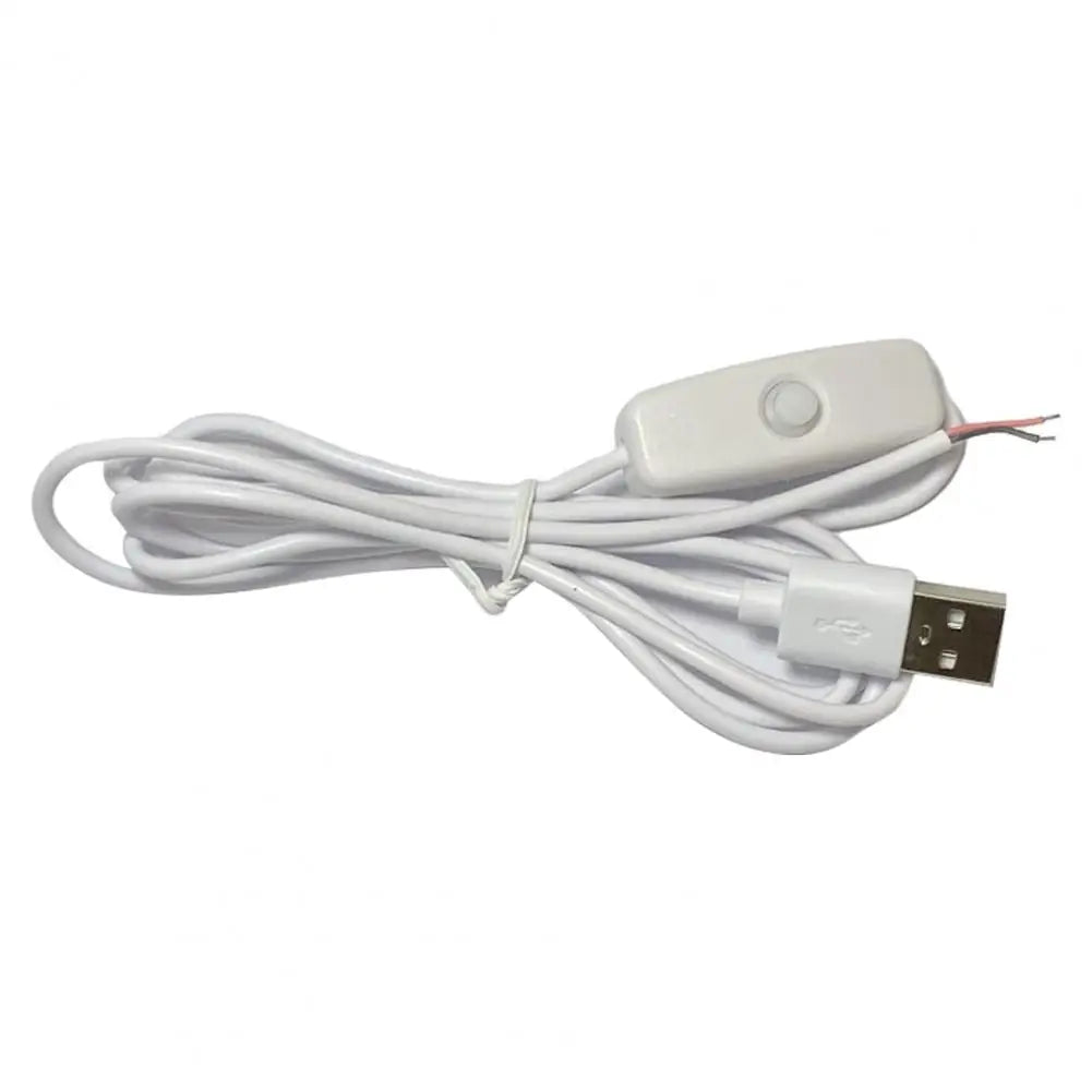 Switching Power Cord Insulated LED Light Toggle Power Supply Cable Heat Resistant LED Lamp USB Extension Switching Power Wire