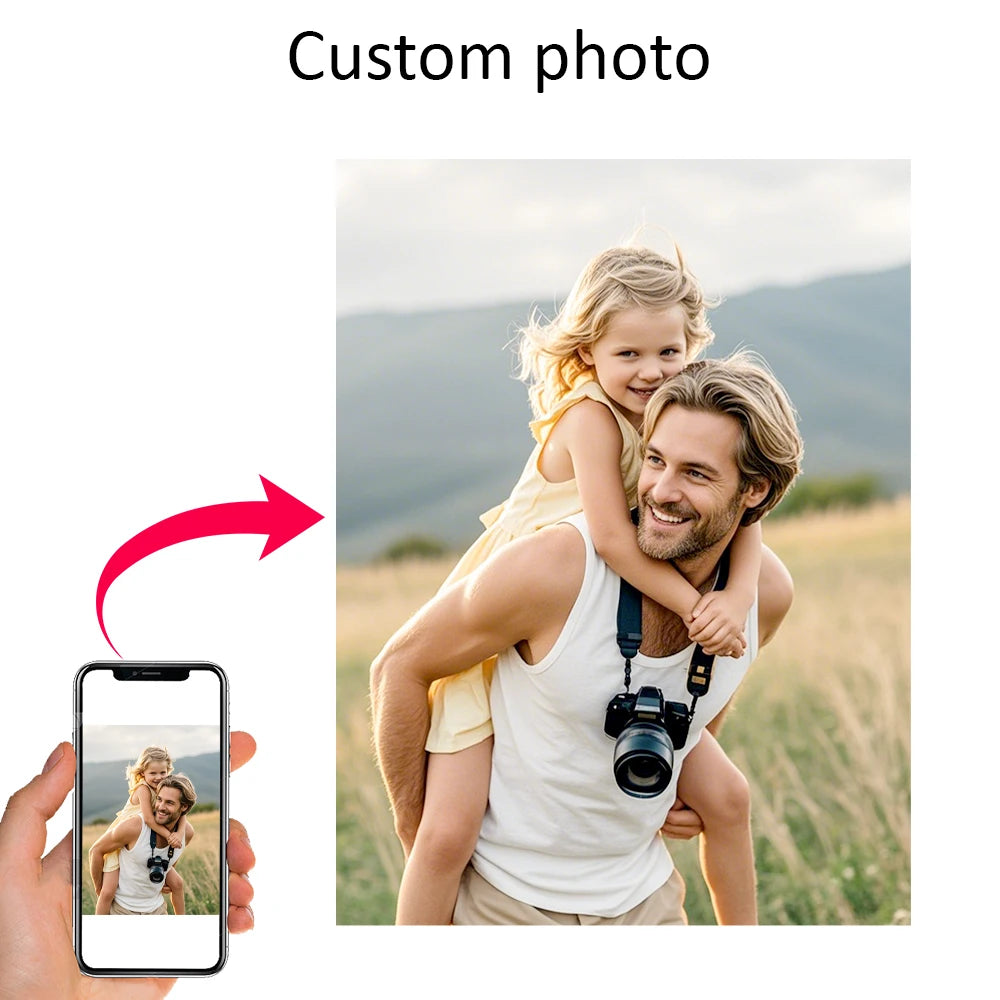 1Pc Custom Canvas Poster Personalized Home Decor Wall Art Customized Gift Room Decoration Creative Customizable Present