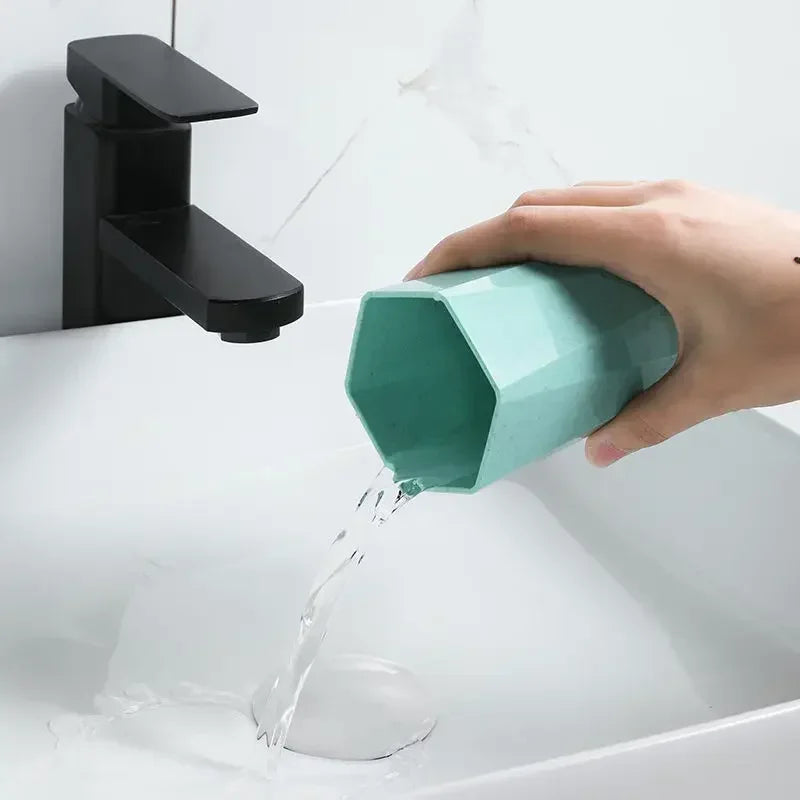 Home Bathroom Tooth Mug, 300ml Plastic Cup, Toothbrush Holder, Washing Drinking Tools, Drinkware