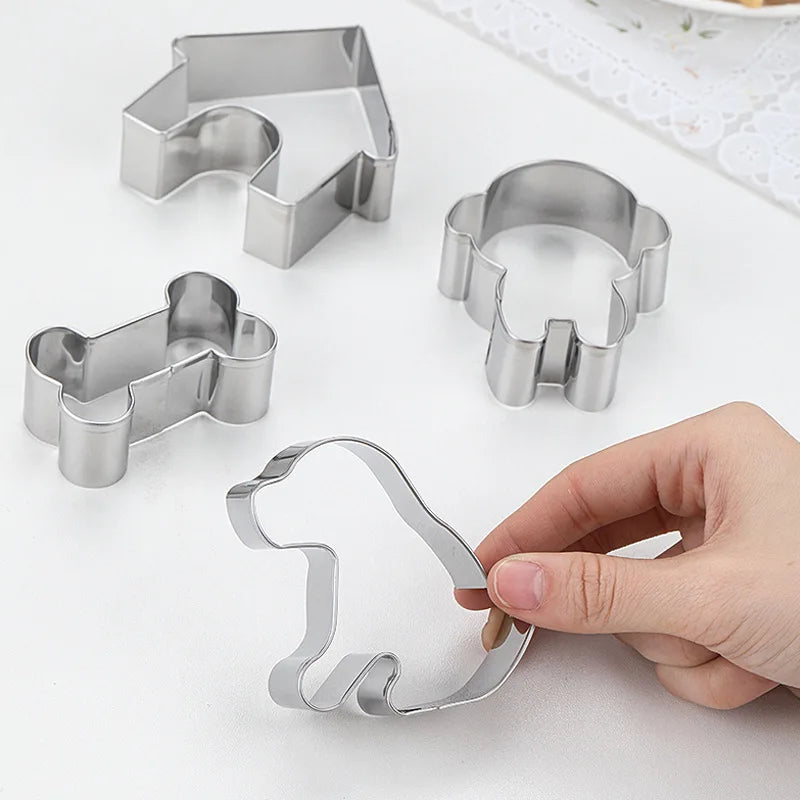 Biscuit Cookie Cutter Embosser Mold Dog For Cake Chocolate Decorating Tools Pastry And Bakery Baking kitchen Accessories Fondant