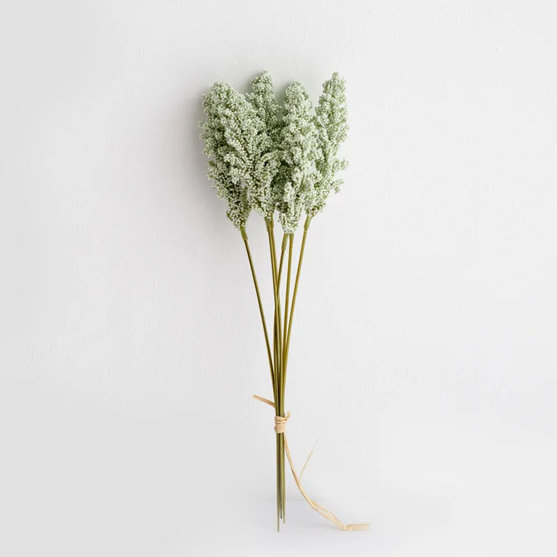 3 Bunches Of 30cm Grain Spike Flowers Fresh With Grass Artificial Flowers Pastoral Home Decoration Wedding Photography Fake Flow