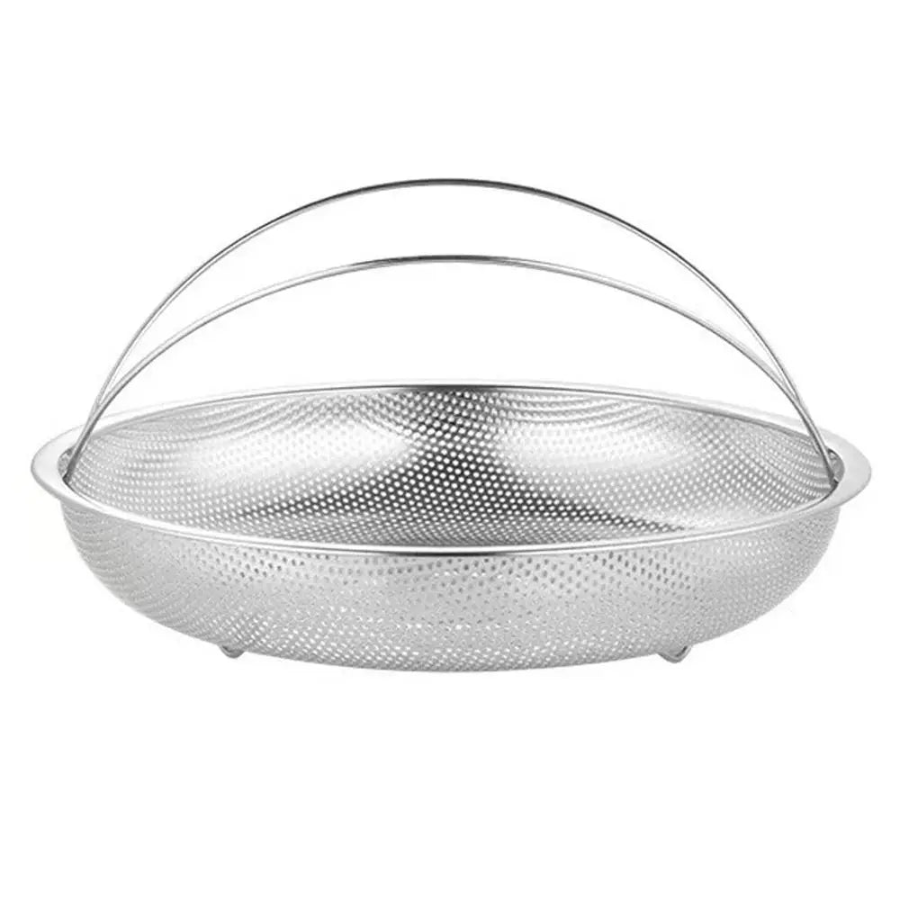 Stainless Steel Pressure Cooker Steamer Basket with Handle Food Steamer Basket Steaming Grid Drain Drainer Cooking Utensils