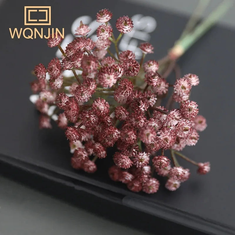 Simulated Flowers, Retro Autumn Babysbreath, Small Bouquets Flowers for Home Decoration, Flower Arrangement Accessories
