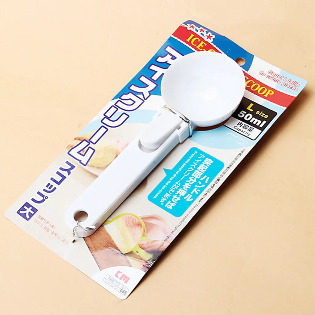 Folding Ice Cream Spoon White Scoop For Desserts Yogurt Party Wedding Holiday Family Gathering Events Kitchen Bar