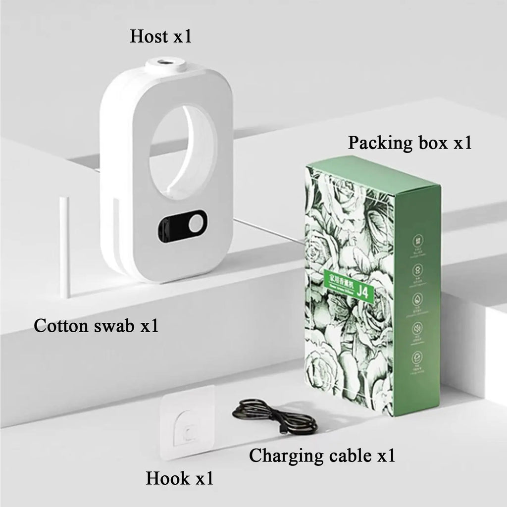 Smart Aromatherapy machine Automatic fragrance sprayer Scent Oil Diffuser Timing Rechargeable Wide Coverage Appliance for Spa