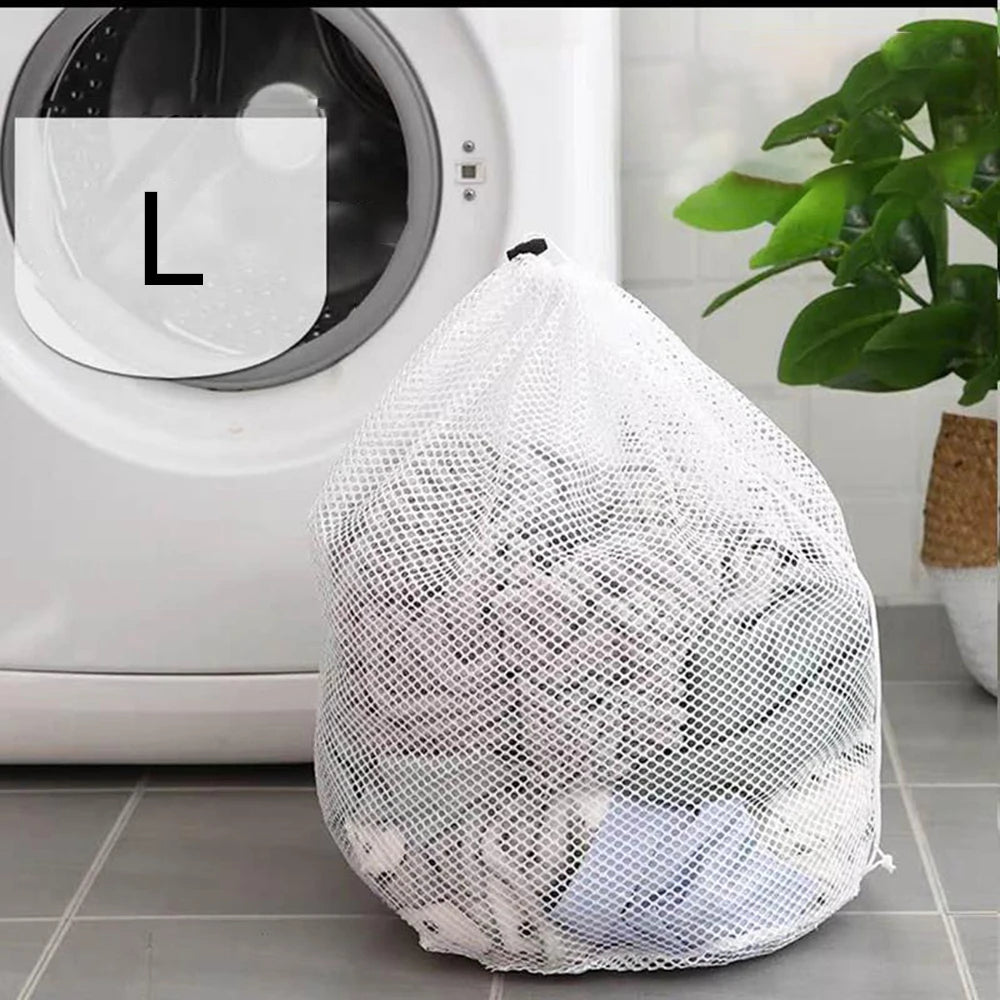 1/3PCS Mesh Laundry Bag - Machine Washable Drawstring Design Travel Wash Bag for Blouses, Hosiery, Stockings, and Underwear