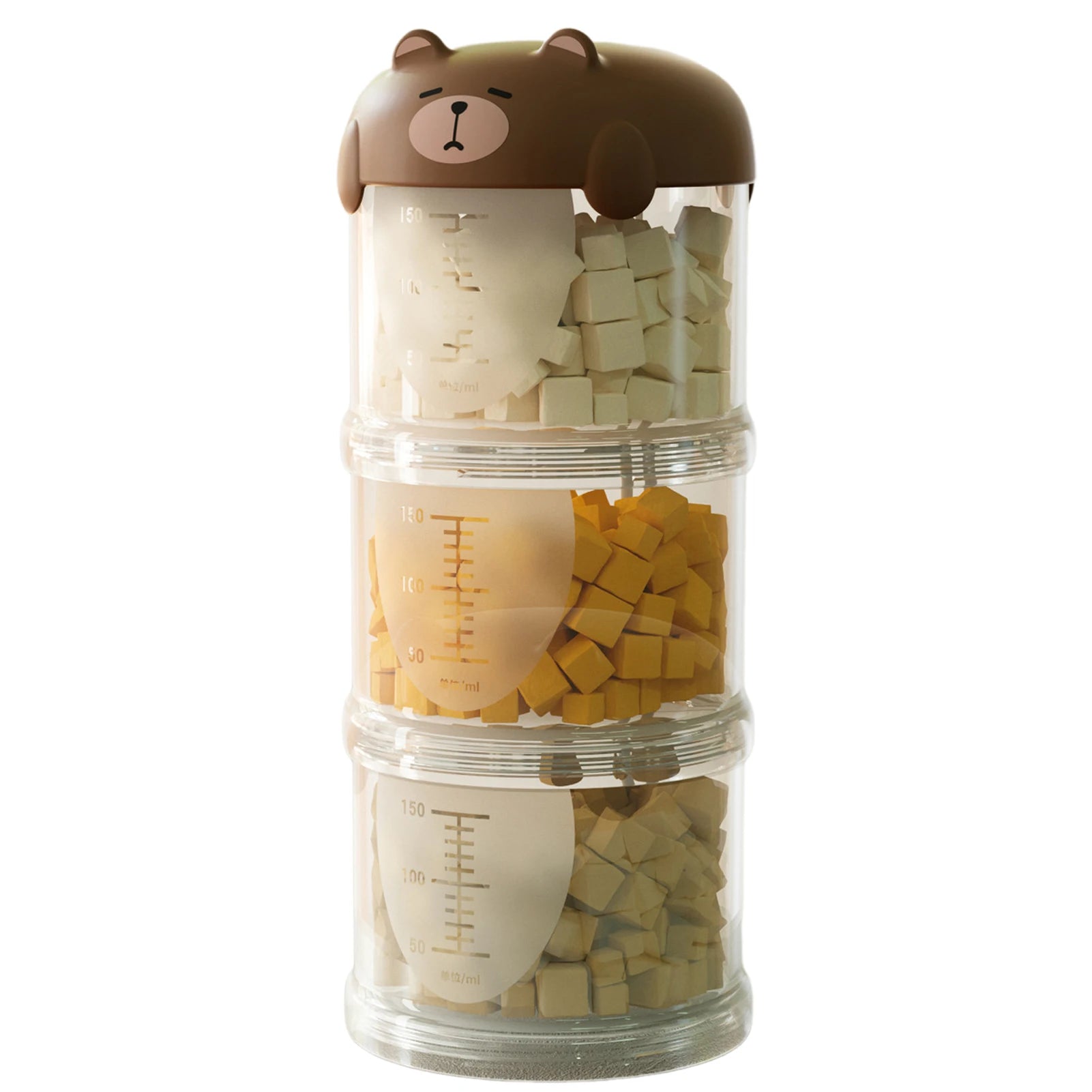 Airtight Outdoor Dog Treat Jar Multi Layers Dog Treat Portable Pet Food Container Stackable Cookie-Jar for Outdoor Walking