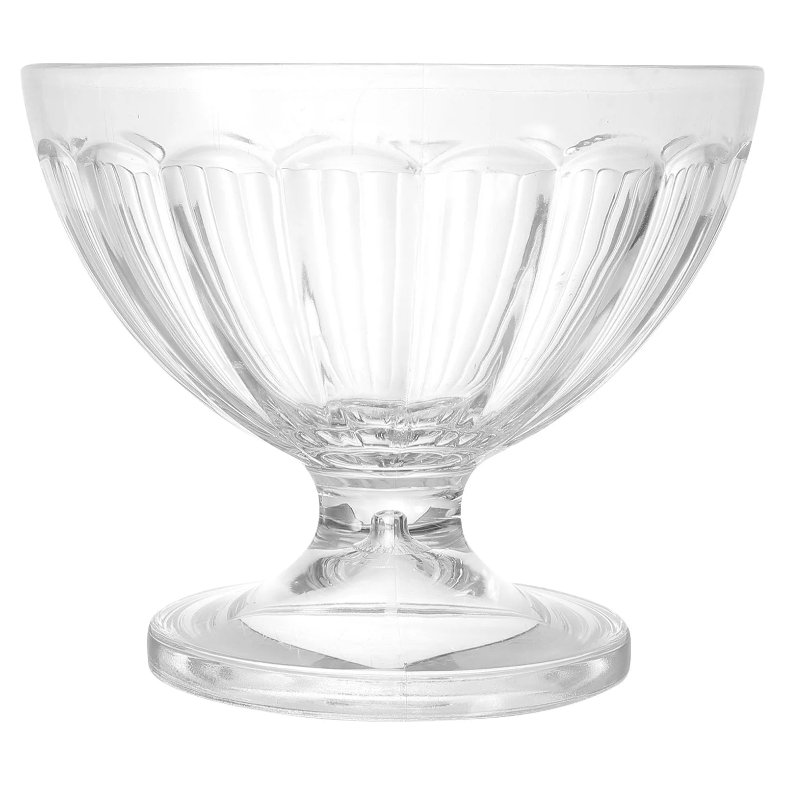 Clear Acrylic Ice Cream Cup Footed Dessert Bowl For Pudding Yogurt Party Serving Goblet Snack Container Kitchen