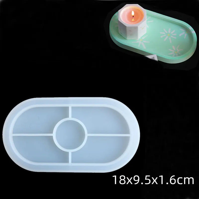 Round Concrete Candle Jar Silicone Mould Diy Handmade Succulent Cement Planter Resin Silicone Mold Gypsum Storage Box Home Decor