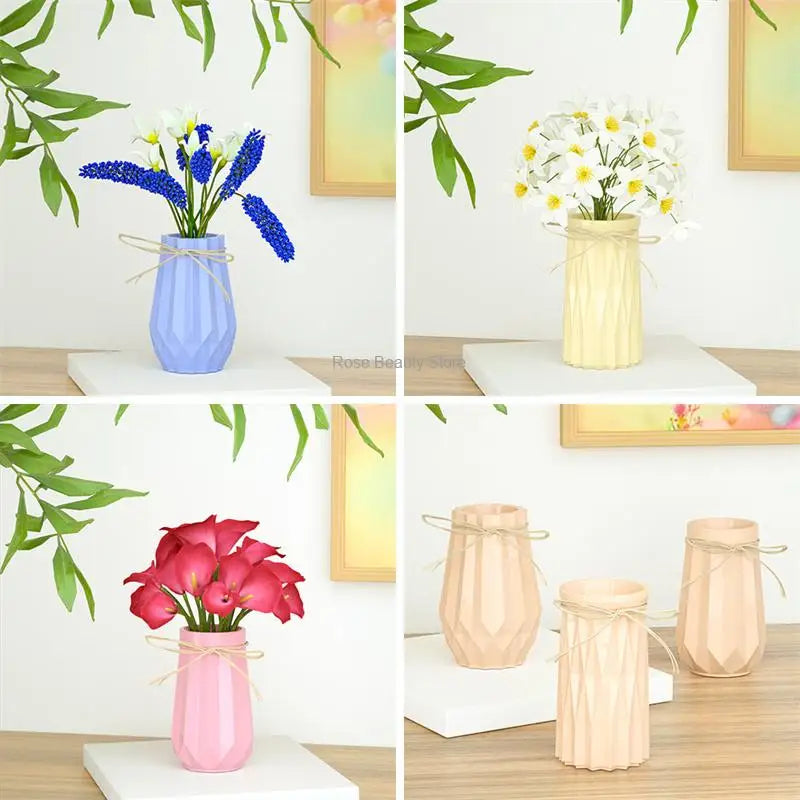 DIY Flower Pot Silicone Molds Cement Concrete Plaster Candle Jar Box Pottery Mould Handmade Planter Gardening Decor Clay Molds