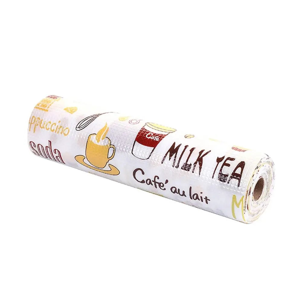 Waterproof 1 Roll Closet Kitchen Accessories Shelf Liners Cabinet Drawer Pad Paper Cabinet Mat Cupboard Placemat Table Mat