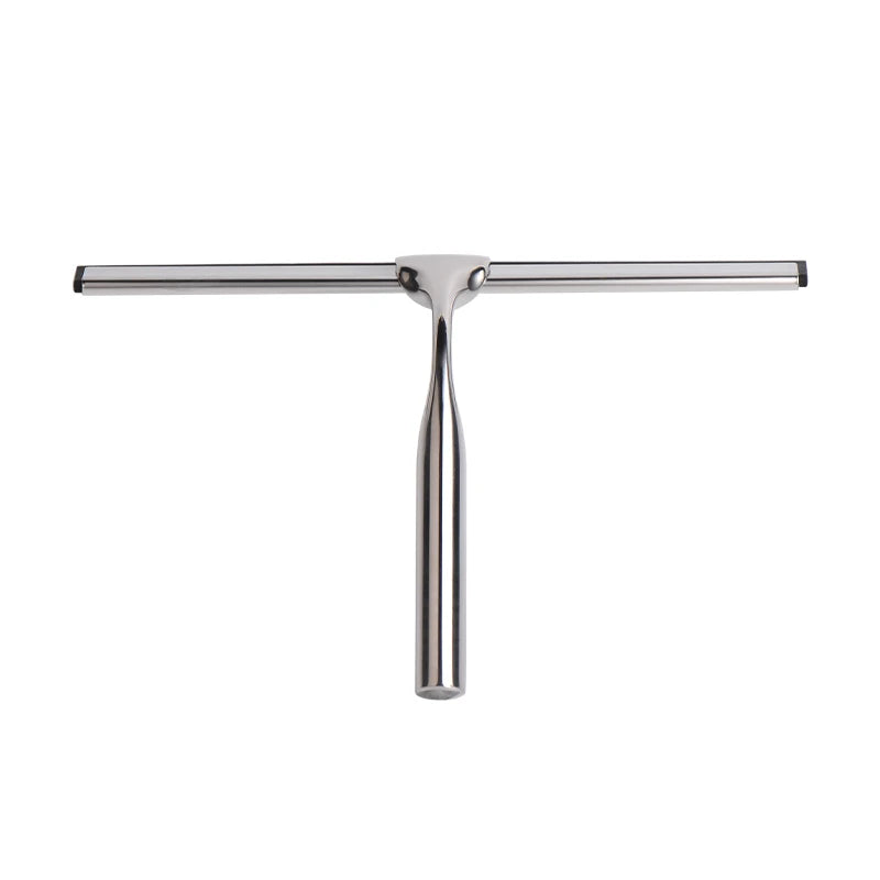 Bathroom shower screen scraper stainless steel wiper with silicone rubber handle car rearview mirror
