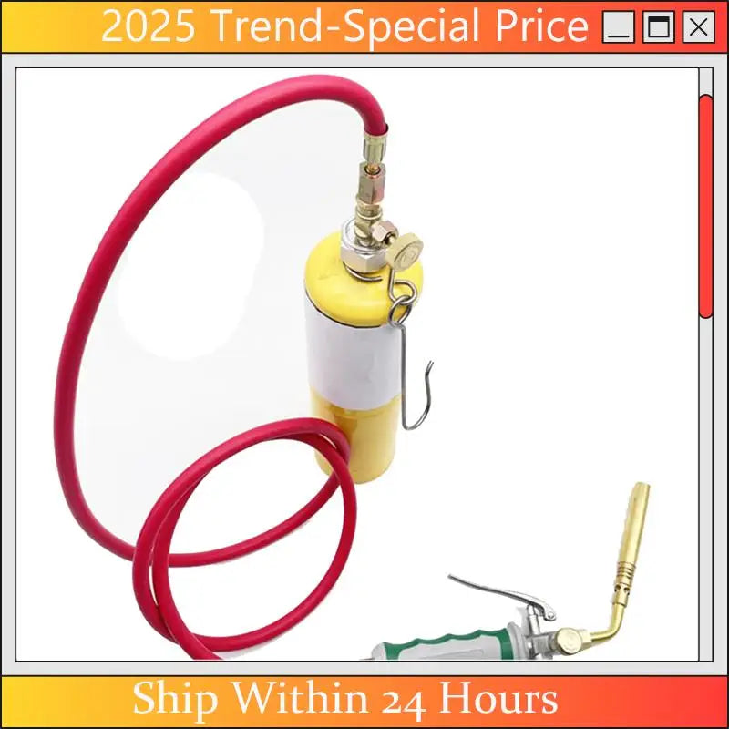 A61Z Deals Professional Dual Switch Torch Brazing Torch Of Propane Gas 1.6M Hose Ignition Gas Flame Soldering Tool For BBQ Heati