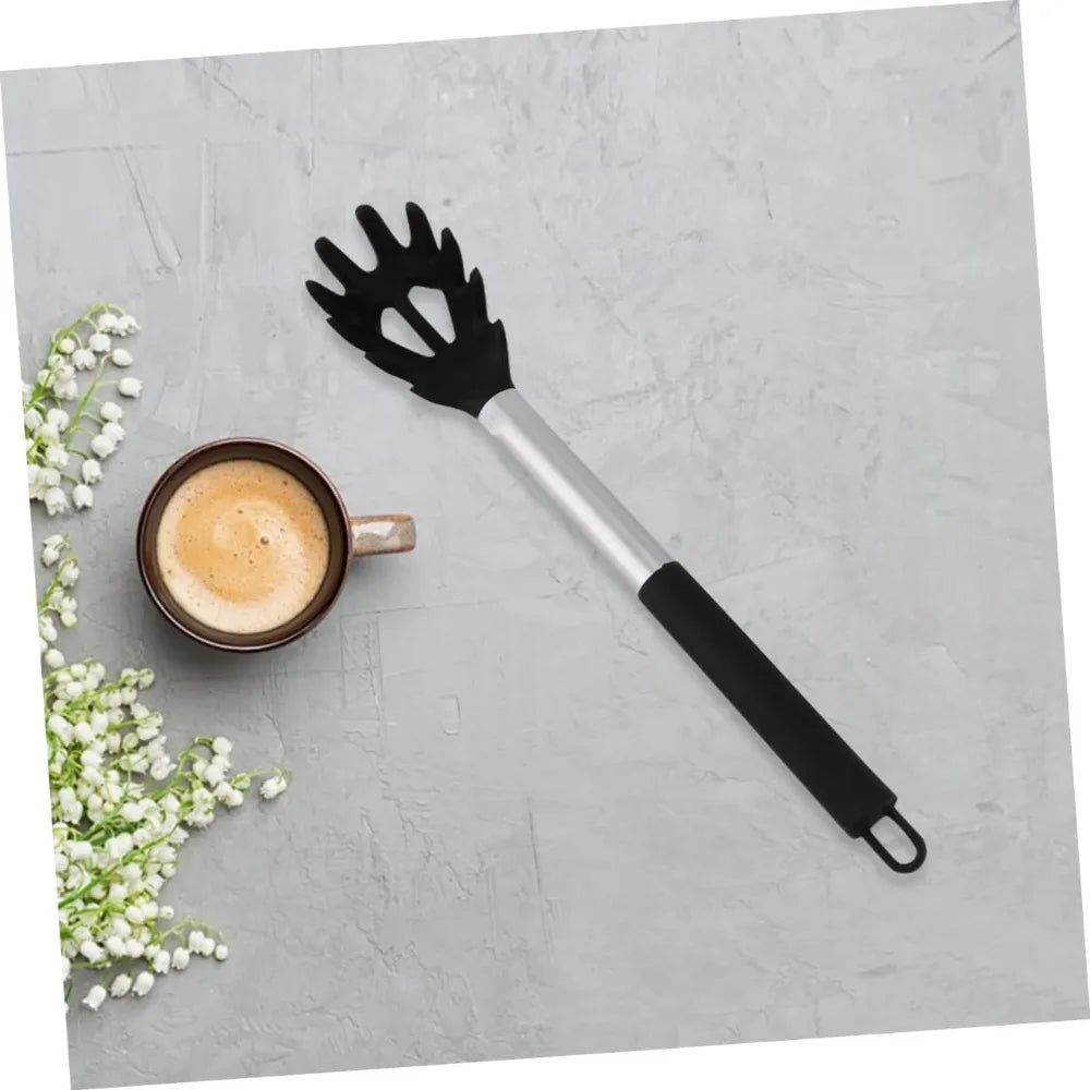 Silicone Noodles Colander Spoon Flexible Cooking Spoon for Home Restaurant Food Grade Silicone Scratch Resistant Utensils with