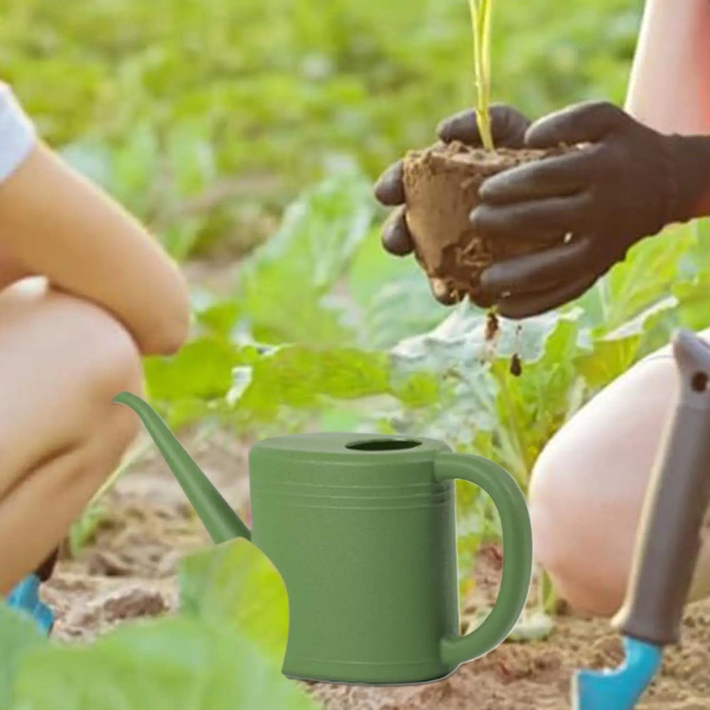 Flower Watering Can 1L Portable Waterer Long Spout Small Watering Can For Balcony Patio Horticulture Outdoor Indoor Garden Home