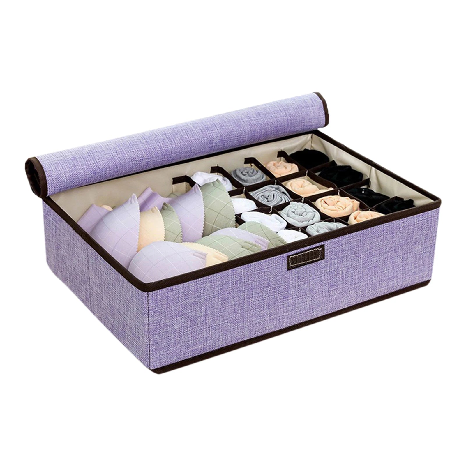 Drawer Underwear Bra Organizer Sock Storage Box Closet Organizer with Lid Large Capacity Basket Wardrobe Clothing Finishing Box