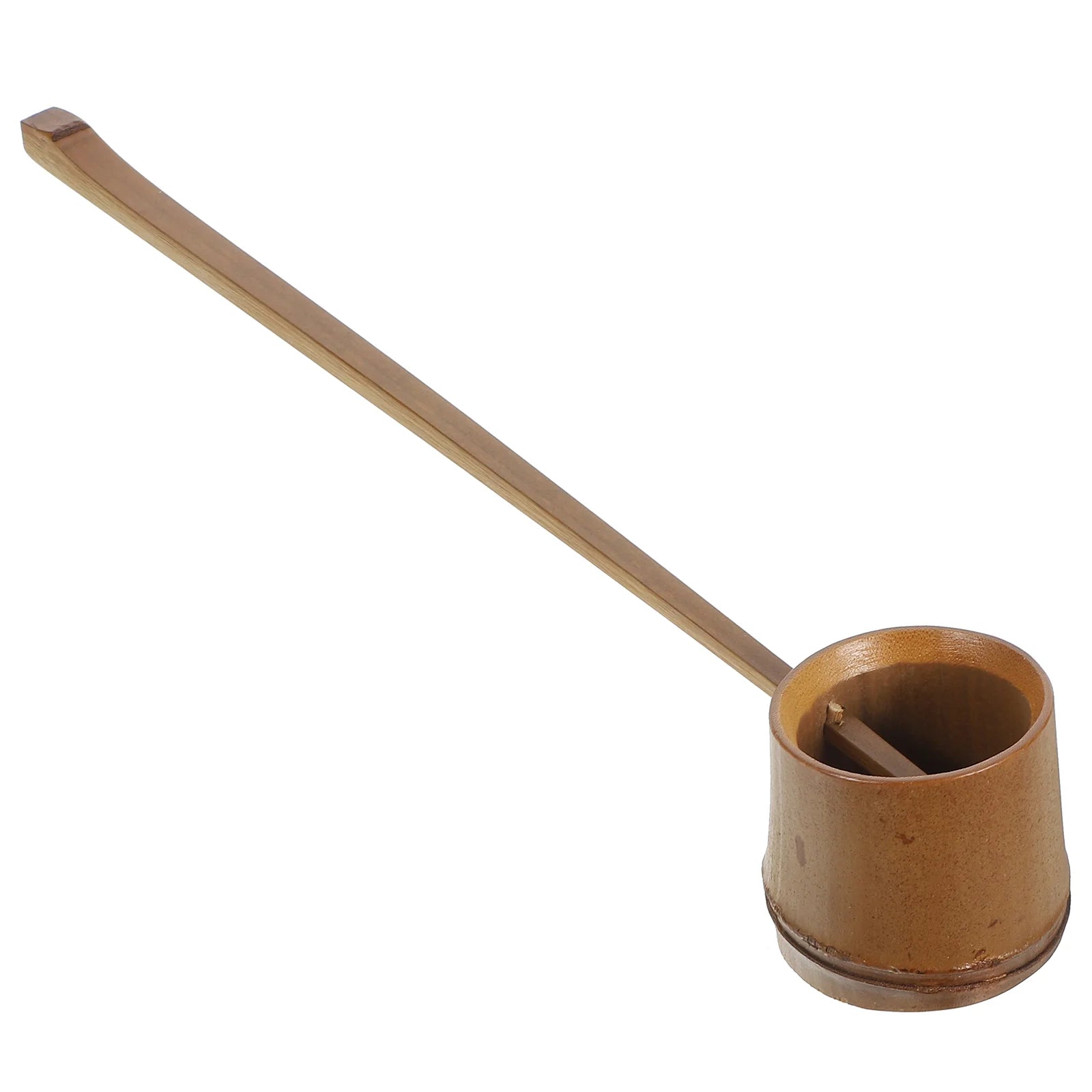 Long Handle Bamboo Water Scoop Kitchen Ladle Bath Salt Spoon Laundry Powder Dipper Flour Gadget Tea Ceremony Watering Can Bamboo