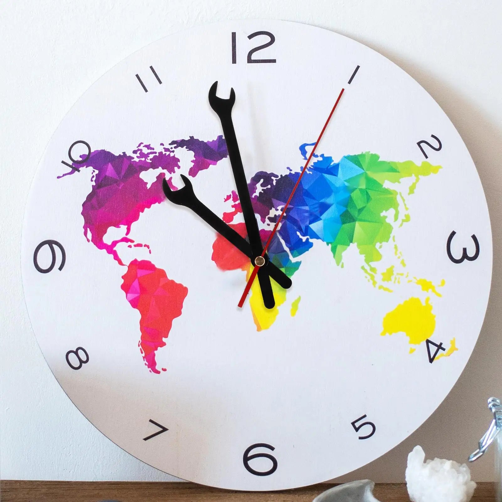 Quartz Clock Movement Replacement Wall Clocks DIY Repair Mechanism Wrench Modern