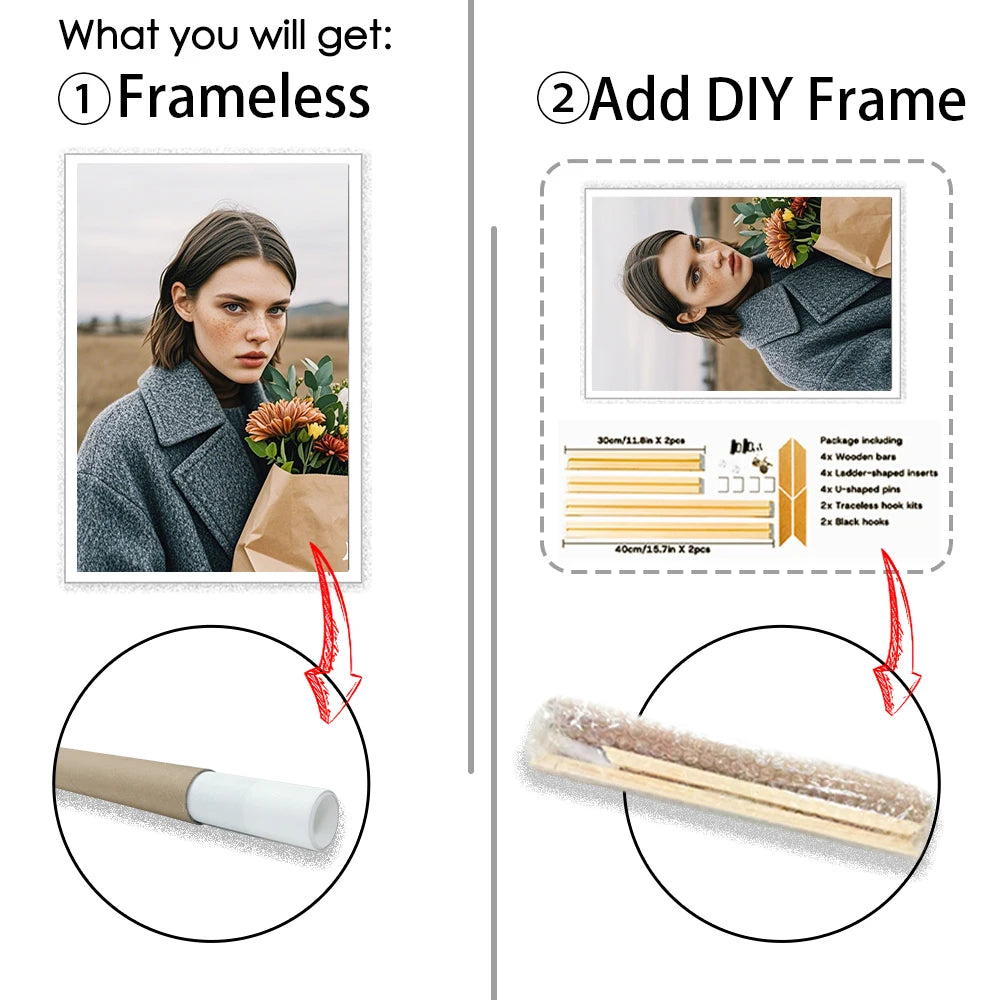 1Pc Custom Canvas Poster Personalized Home Decor Wall Art Customized Gift Room Decoration Creative Customizable Present