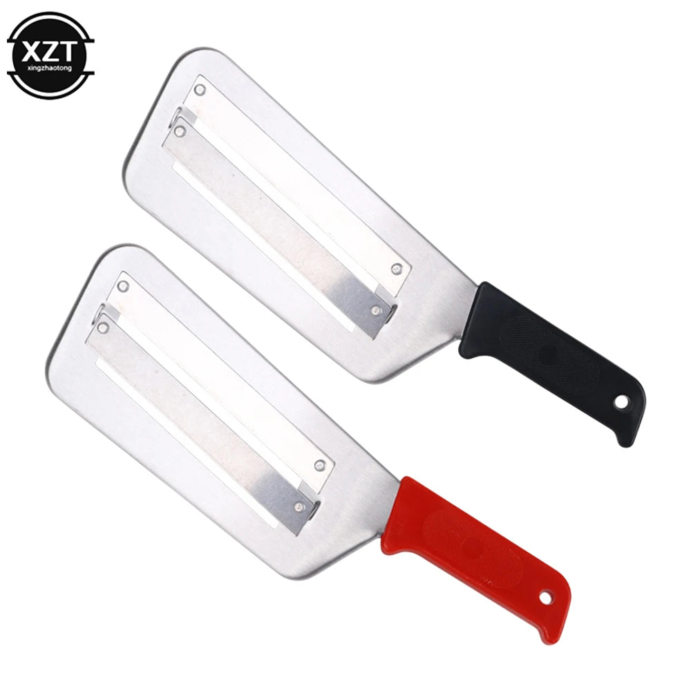 Onion Slicer Knife Stainless Steel Cabbage Slicer Double Slice Blade Vegetable Slicer Slic Kitchen Knife Fish Scale Clean Knive