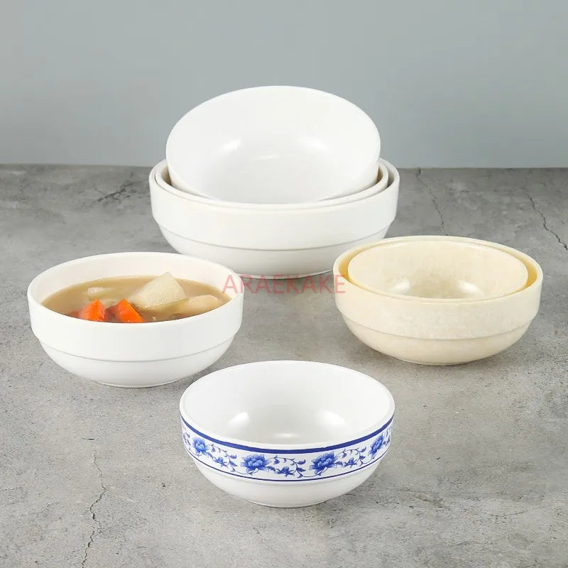 330ml Melamine small bowl commercial tableware plastic rice bowl soup bowl restaurant commercial