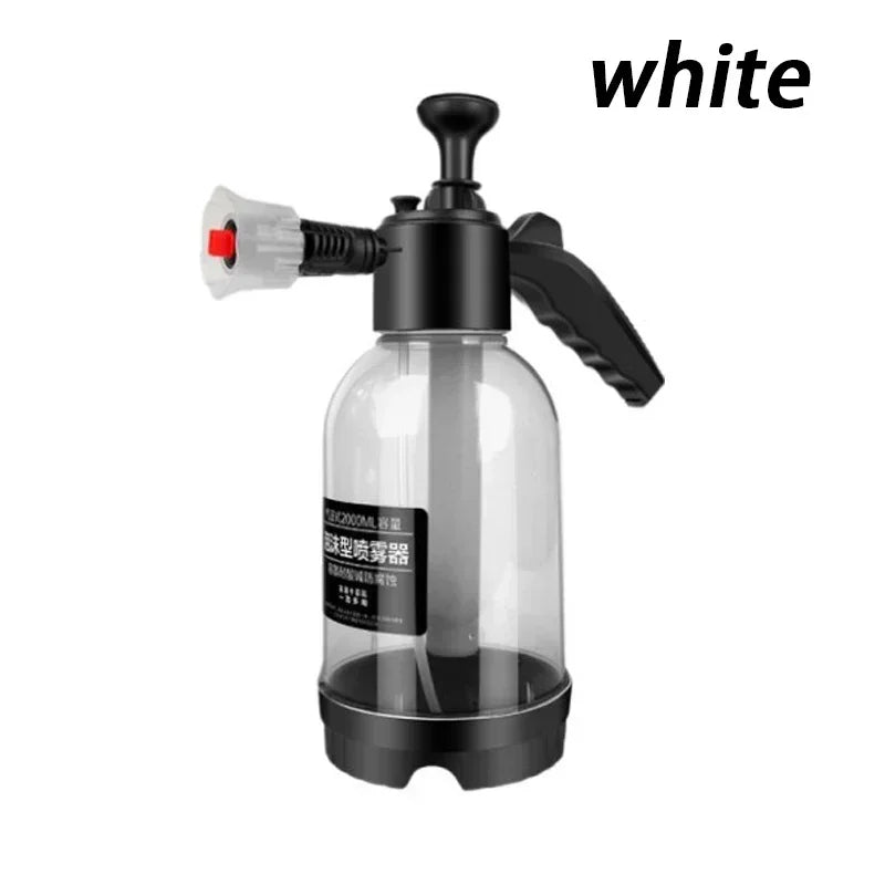 2L Foam Sprayer Car Wash Hand-held Foam Watering Can Air Pressure Sprayer Plastic Disinfection Water Bottle Car Cleaning Tools