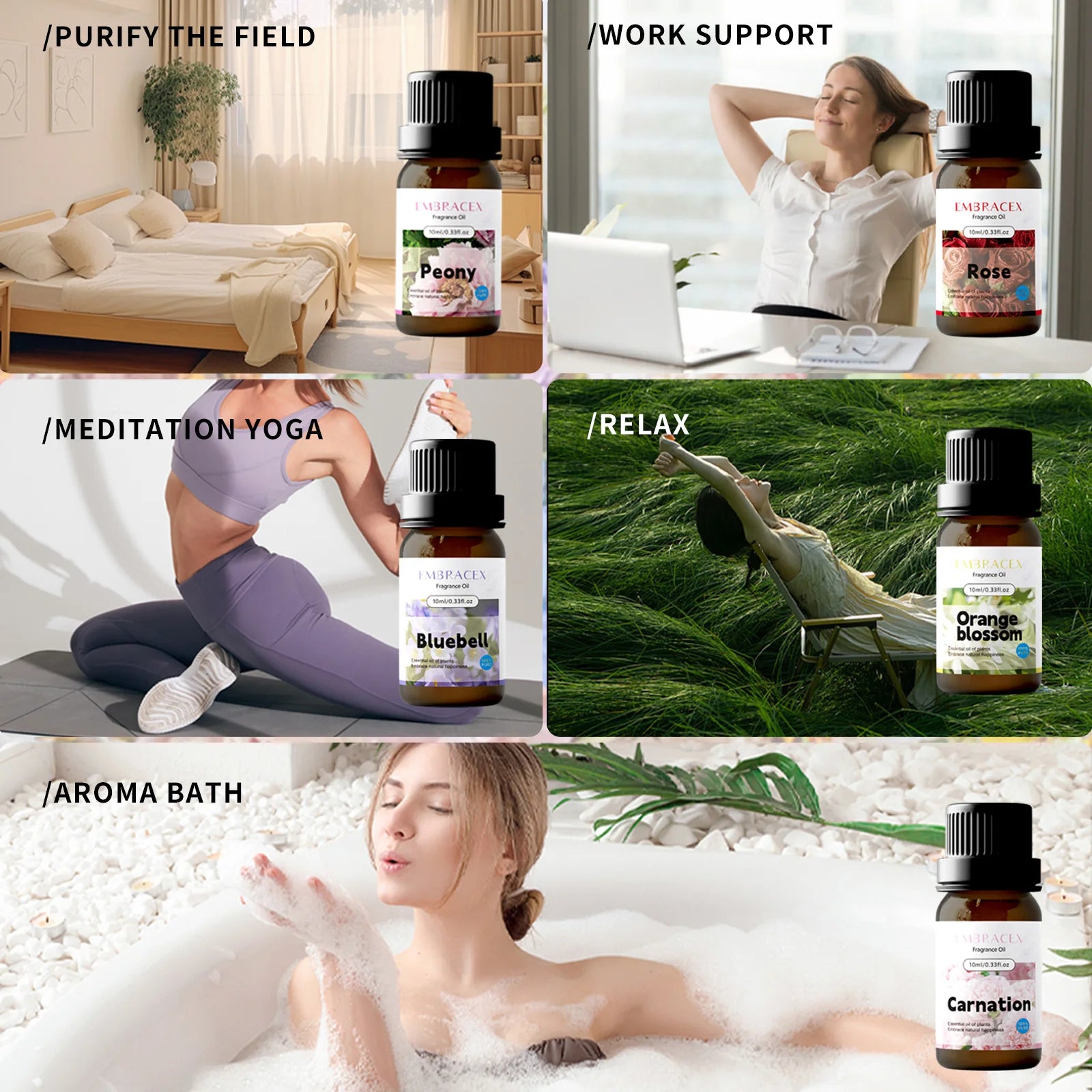 10ml Carnation essential oil Floral-scented essential oils Fragrance Diffuser Massage oils For Humidifier Soap Making Gifts