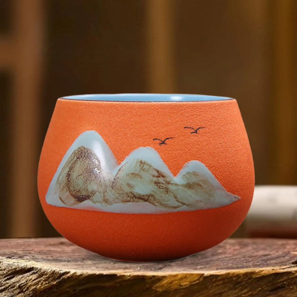 Ceramic Cup Tabletop Serveware Classic Kung Fu Tea Cup for Office Home