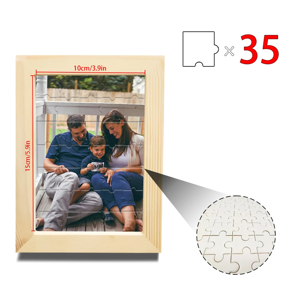 1 pc Custom Puzzle,with Frame or Only puzzles,Upload Your Image for Unique Home Wall Art,Wedding Anniversary Puzzle Gift