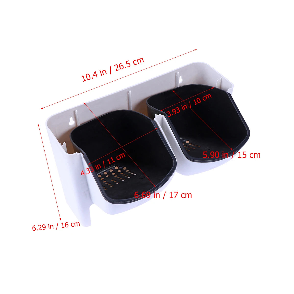 Light Green Wall Mounted Planter With Drainage Holes Vertical Garden Decor For Balcony Fence Patio Yard Resin Flower Pot