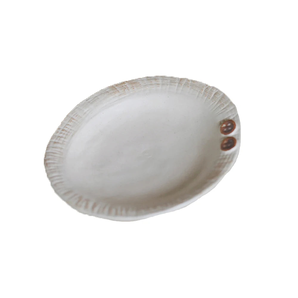 Creative Porcelain Bowl Vintage Hand-Made Button Relief Ceramic Homehold Dinnerware Fruit Vegetable Salad Bowls Kitchen Supplies