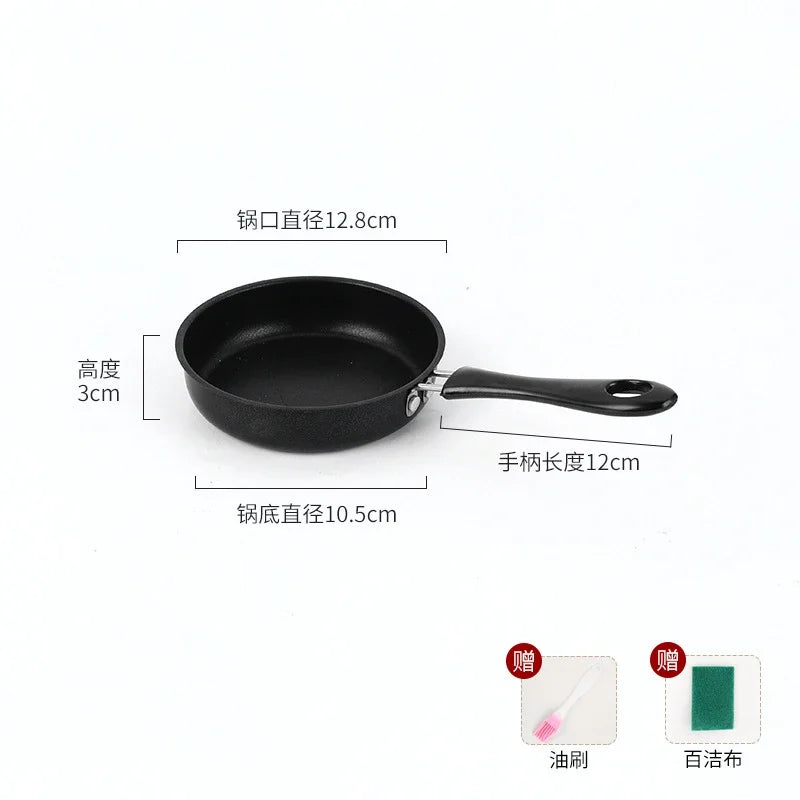 Mini Cooking Omelette Pans Pan Frying Egg Skillet Steak Fry Pot Nonstick Non Iron Stick Fry Omelet Cast Pancake Pots 12/16/18cm