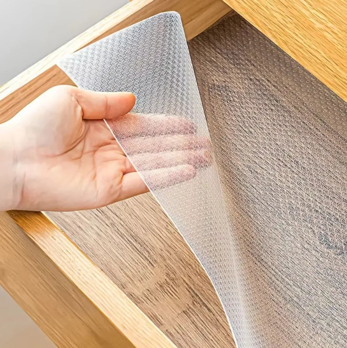 30/60cm 1.5/5M Drawer Mat Shelf Cover Liners Non Slip Waterproof Closet Placemat Table Pad Cabinet Oil-proof Liners Non-Adhesive