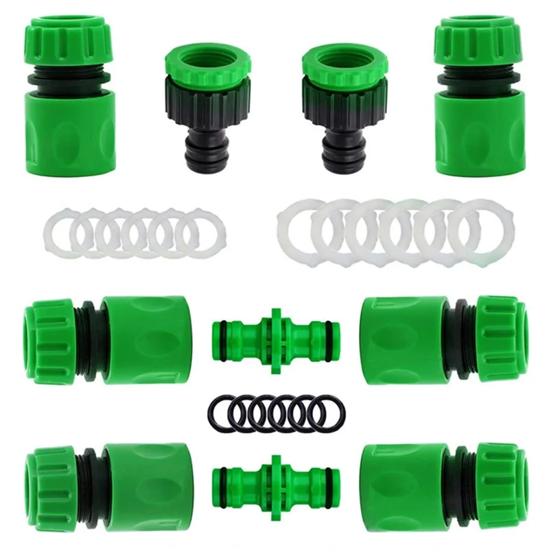ABSS-Garden Hose Connectors And Fittings Plastic Garden Hose Tap Connector Kit Double Male Connector