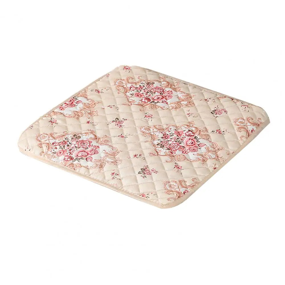 Chair Cushion With Straps Decorative Polyester Square Chair Pad Quilt Mat Household Restaurant Dining Stool Cushion Car Sofa Pad