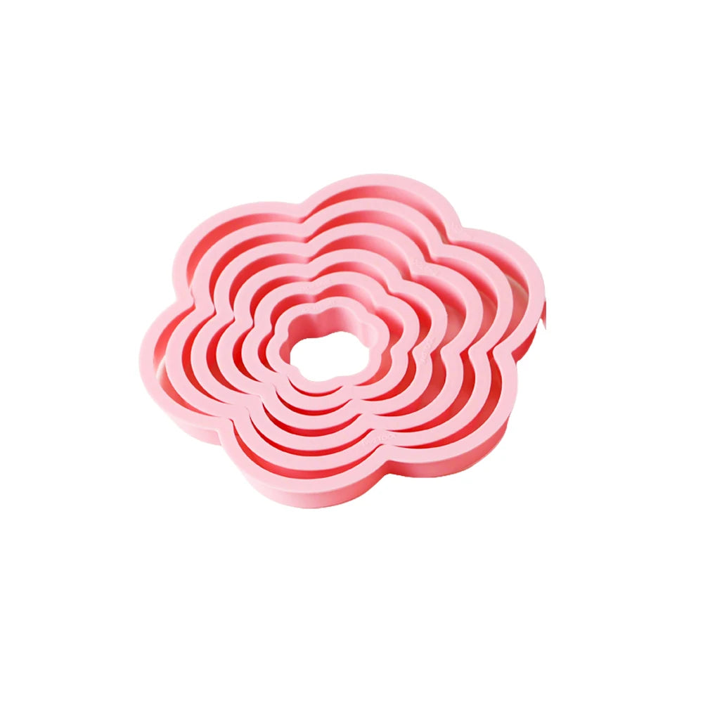 1set/3sets Pink Heart Star Flower Cookie Biscuit Cutter Stencil Molds Kitchen Baking Tools Set