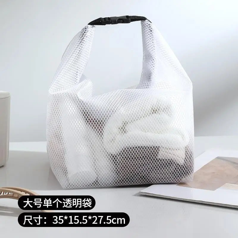 Durable Transparent Lunch Box Bag Waterproof Dirt Resistant Handheld Storage Bag Dstring Bag High Aesthetic Value