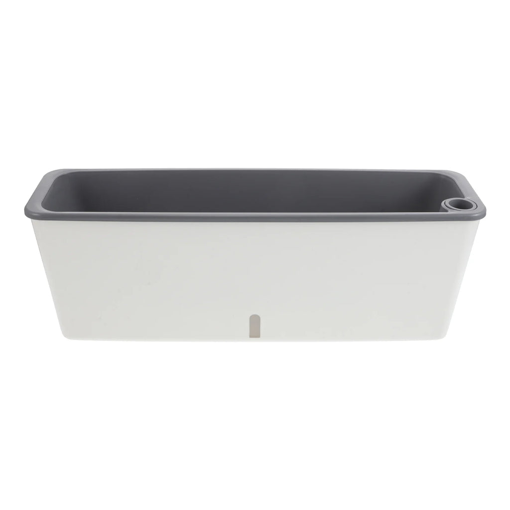Plastic Rectangular Window Planter Pot Water Storage Balcony Windowsill Gardening Vegetable Herb Flower Plastic Planter Box