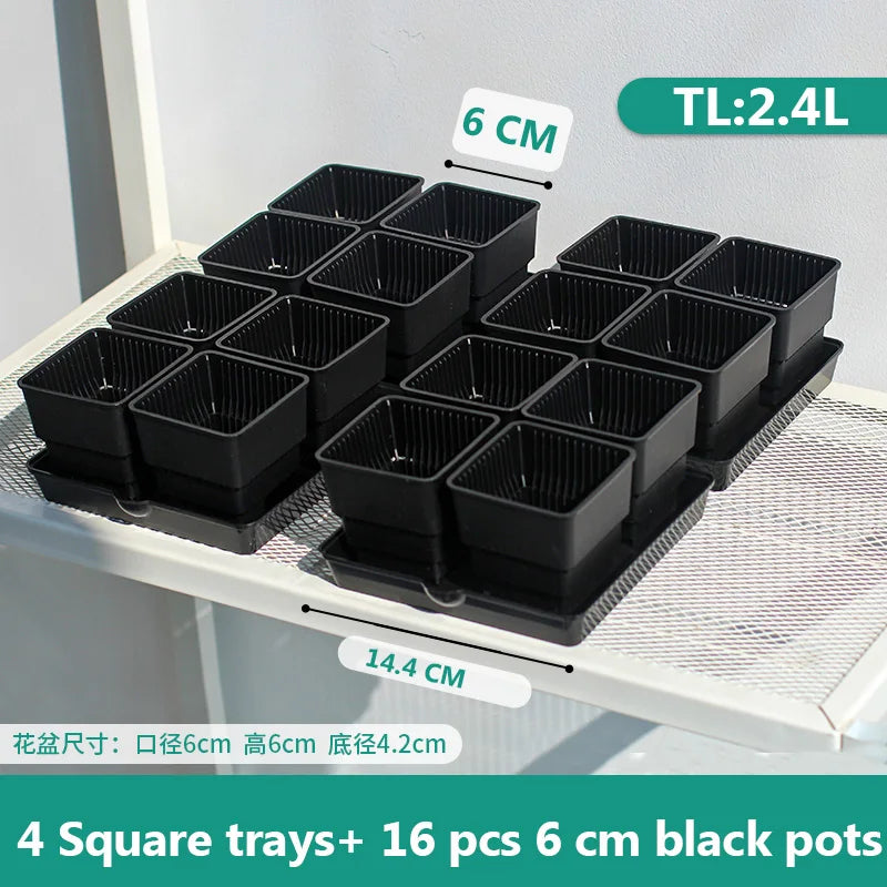 Meshpot 6cm/7cm Succulents Pot Plastic Flower Pot Cactus Planter Root Controlling Good Air System Garden Supplies Home Dec